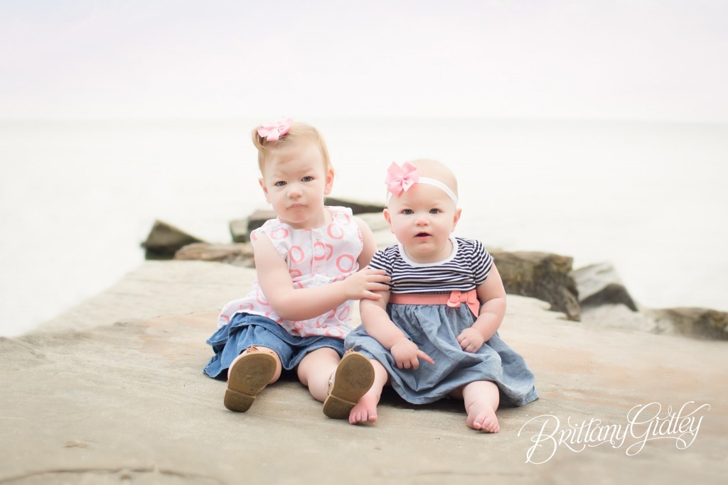 Beach | Sisters | Baby Photographer | 12 Month Baby Pictures