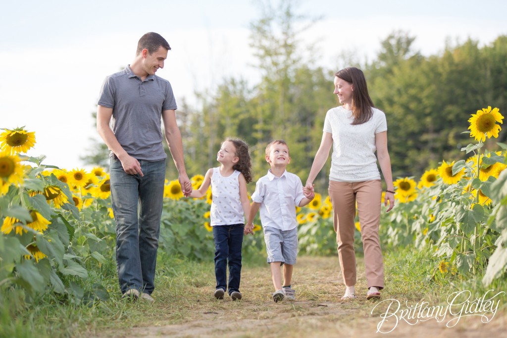 Flower Photo Shoot | Brittany Gidley Photography LLC | Sunflowers | Twins