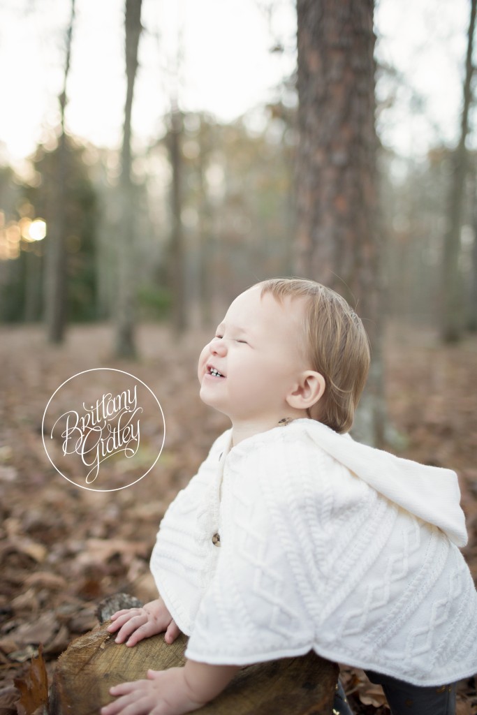Atlanta Baby Photographer | 12 Month Baby Girl | Nature | Happy