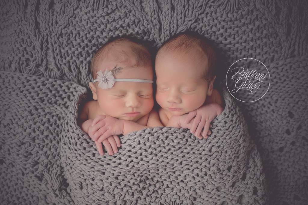 Twin Newborn Photographer | Cleveland Ohio Newborn Photographer | Twin Newborn Session | Start With The Best | Brittany Gidley Photography LLC