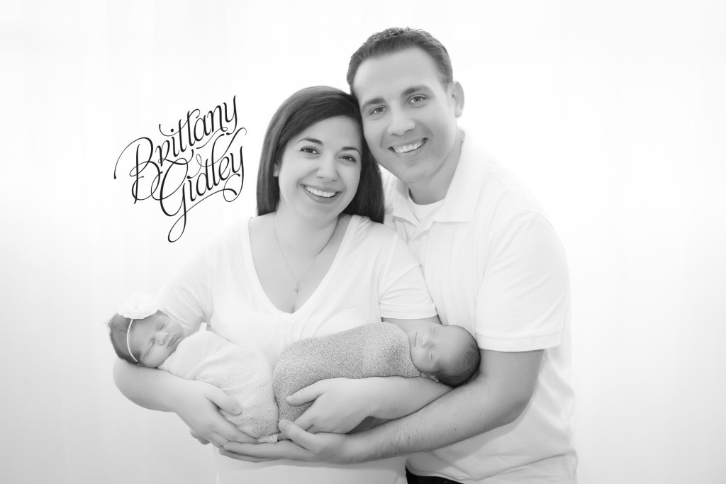 Twin Family Photographer | Cleveland Ohio Newborn Photographer | Twin Newborn Session | Start With The Best | Brittany Gidley Photography LLC