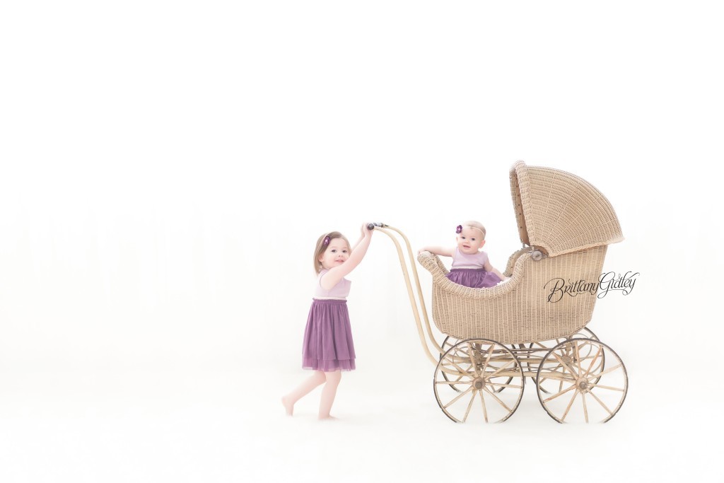 Magical Children's Portraits | 6 Month Baby | 6 Month Milestone Session | Sisters
