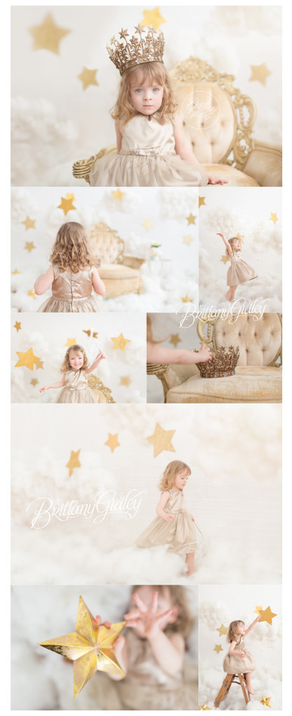 Child Photography Inspiration | Stars & Clouds Dream Session | Cloud 9 Dream Session | Photography Studio | Brittany Gidley Photography LLC Cleveland Ohio