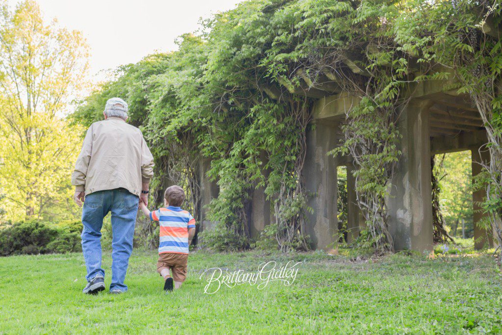 Cleveland Toddler Photographer | Memorial Day | Grandpa & Me