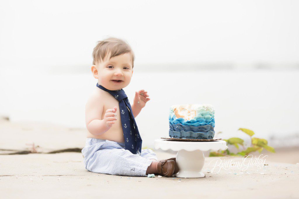 Gone Fishin Cake Smash | Fishing | Huntington Beach | Rocky River Ohio | Best Family Photographer