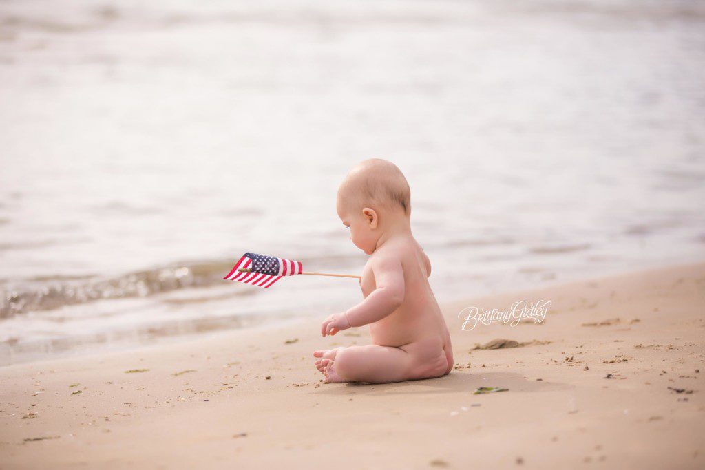 Forth of July Baby | American Flag | Marblehead Ohio