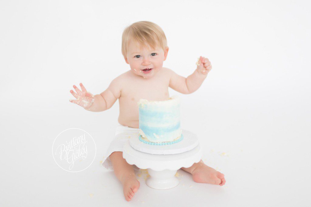 Cake Smash Photography | Henry 12 Months | Cleveland Cake Smash | Cleveland Photographer