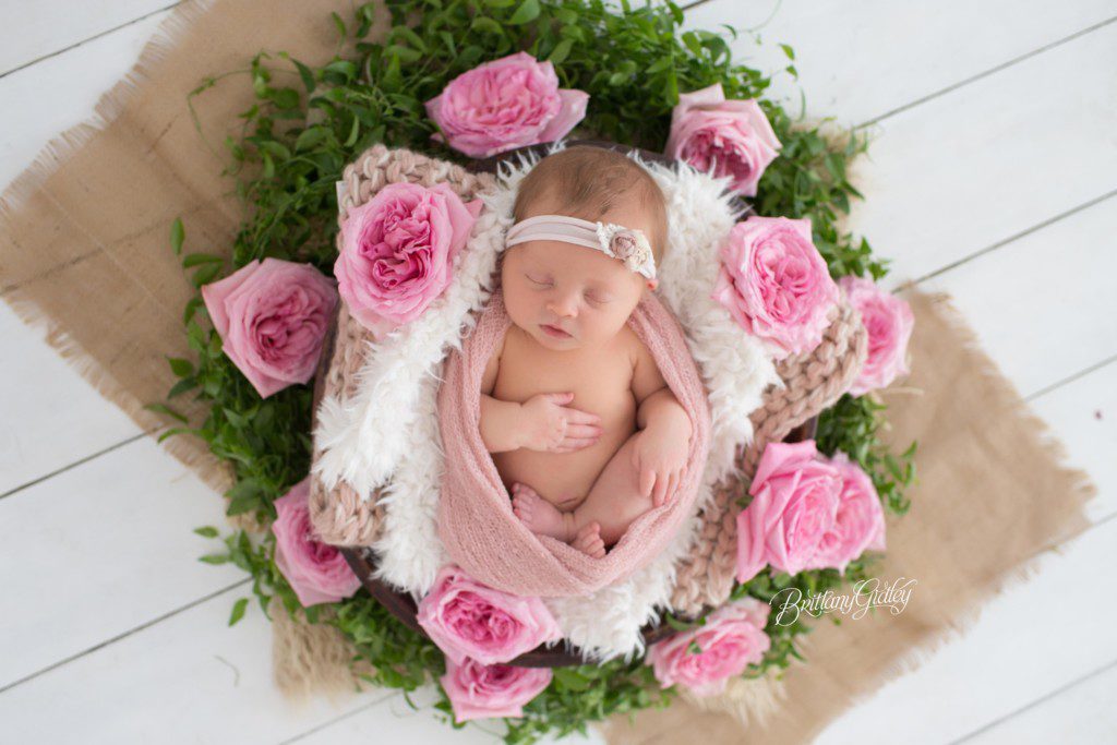 Newborn Baby Girl | Newborn Photography | Newborn Photographer | Cleveland Ohio | www.brittanygidleyphotography.com | Brittany Gidley Photography | Three Girls | Sisters
