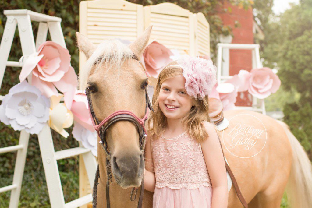 Pony Farm Photo Shoot | Paper Flowers | Ponies | Equine Photography | Cleveland | Start With The Best | Dream Session