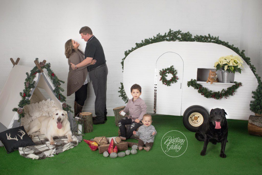 Christmas Card With Pets | Christmas Photographer | Studio