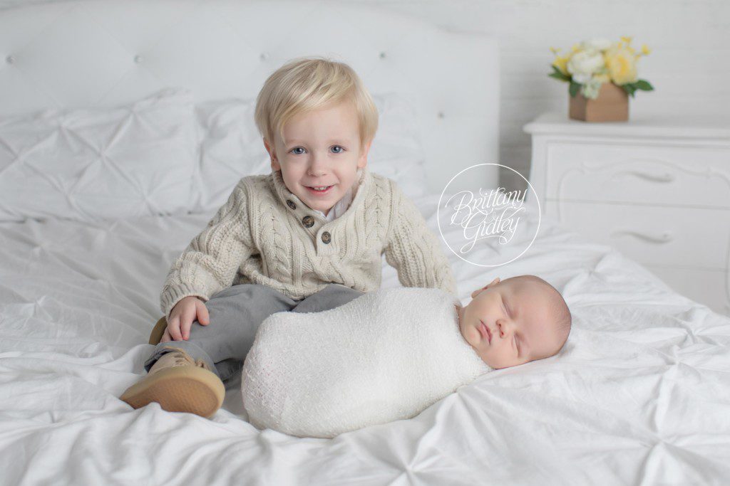 Brothers | Newborn and Sibling Pose | Brittany Gidley Photography LLC
