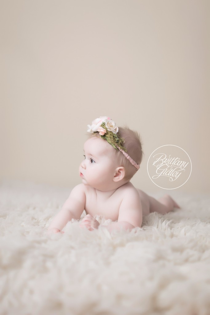 6 Month Baby Photographer | Baby Photographer | Cleveland Ohio | Start With The Best | Flower Wall | Floral Baby Images