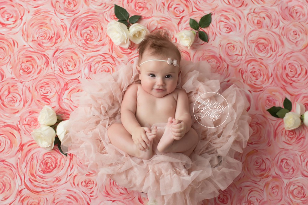 Hand Painted Backdrop | 6 Month Baby Session 