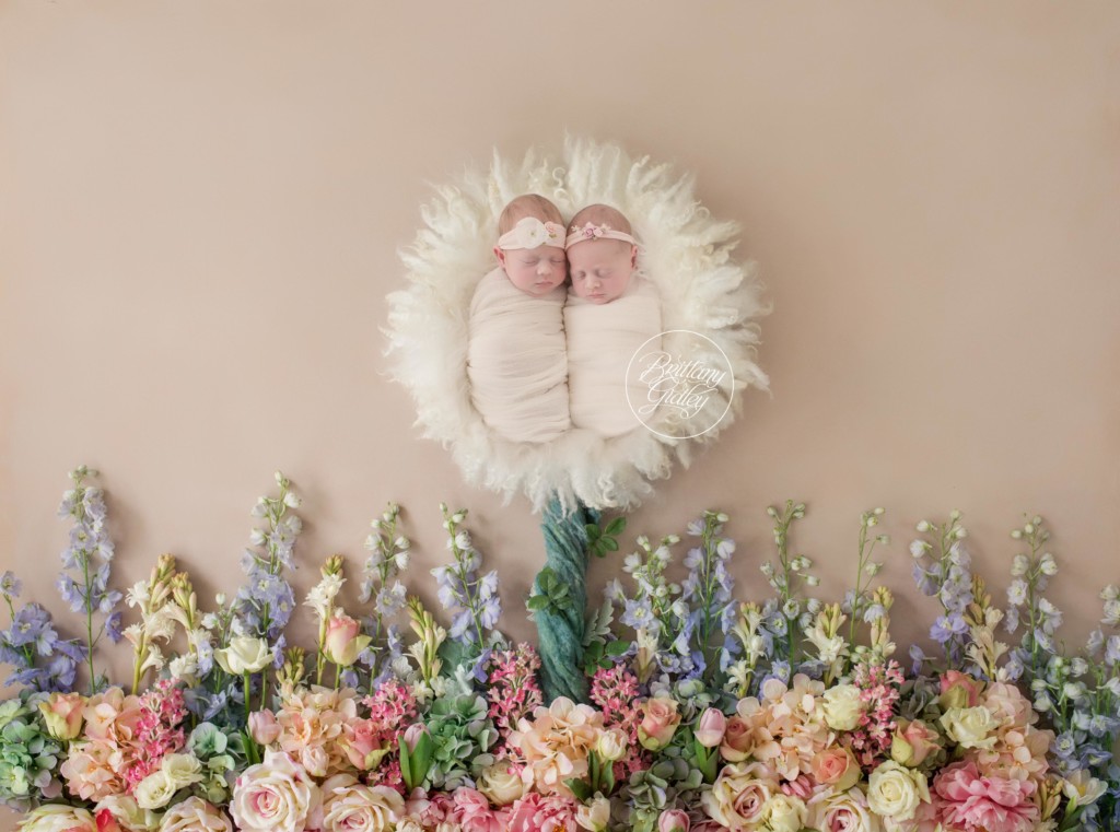 Twin Newborn Photographer | Twin Girls | Start With The Best | Cleveland Ohio Twin Photographer | Twinning | Brittany Gidley Photography LLC | www.brittanygidley.com
