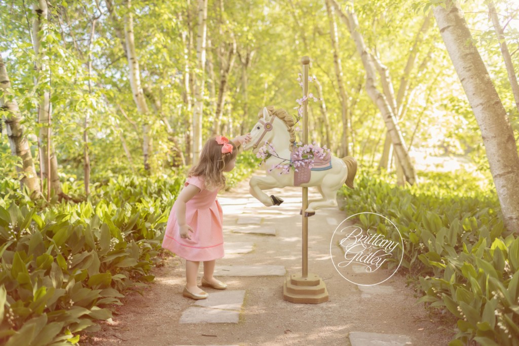 Carousel Horse | Whimsical Child Photography | 3 Year Old Photography Ideas