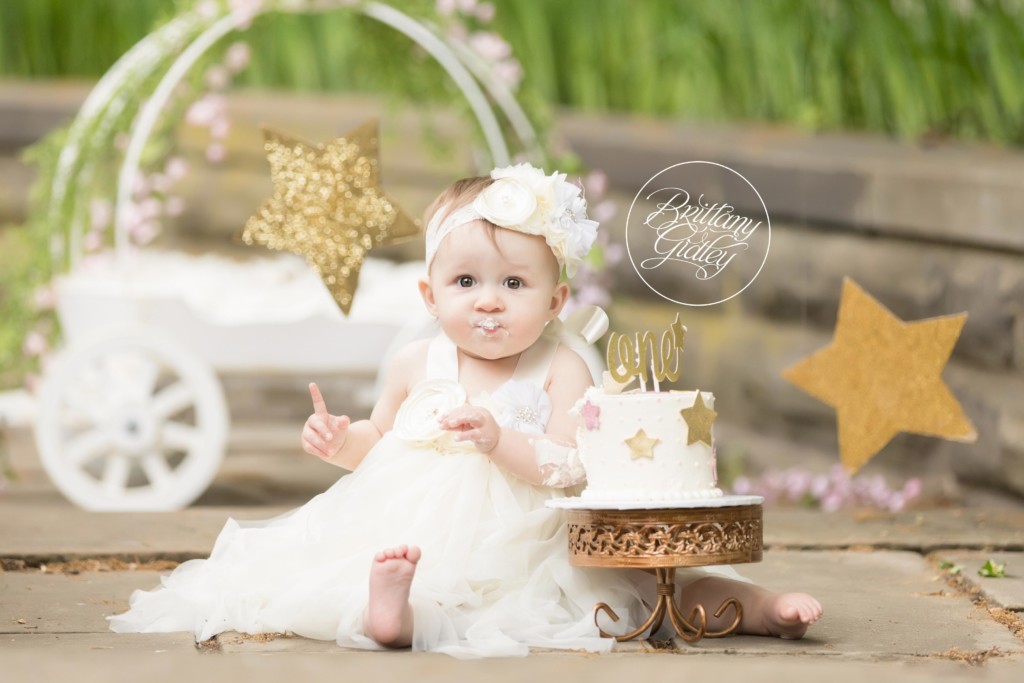 Twinkle Twinkle Little Star Dream Session | Twinkle Twinkle Little Star Cake Smash | Twinkle Twinkle Birthday Party | Little Star | 12 Month Baby | Whimsical Baby Photography | Dream Session | Start With The Best | www.brittanygidley.com