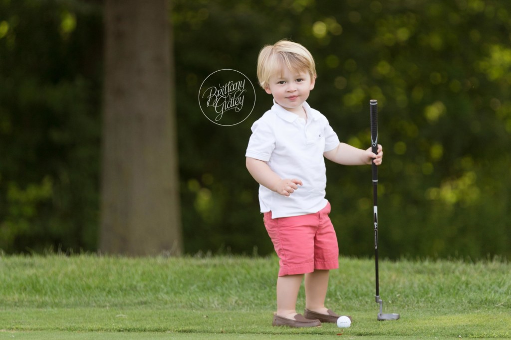 Golf Photo Shoot Inspiration | Golf Party Inspiration | Dream Session | Hole In One | Brittany Gidley Photography LLC | www.brittanygidleyphotography.com