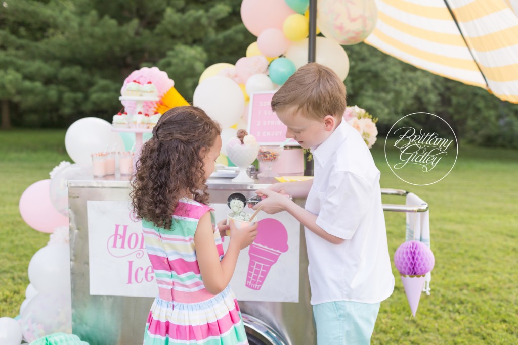 Ice Cream Party | Ice Cream Themed Photo Shoot | Dream Session | www.brittanygidley.com