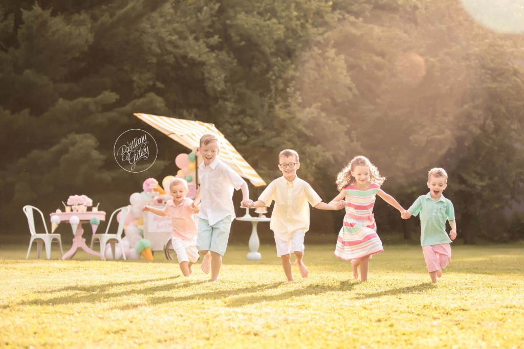 Best Ice Cream Party Photo Shoot | Ice Cream Themed Photography | Child Photographer | Dream Session | www.brittanygidley.com