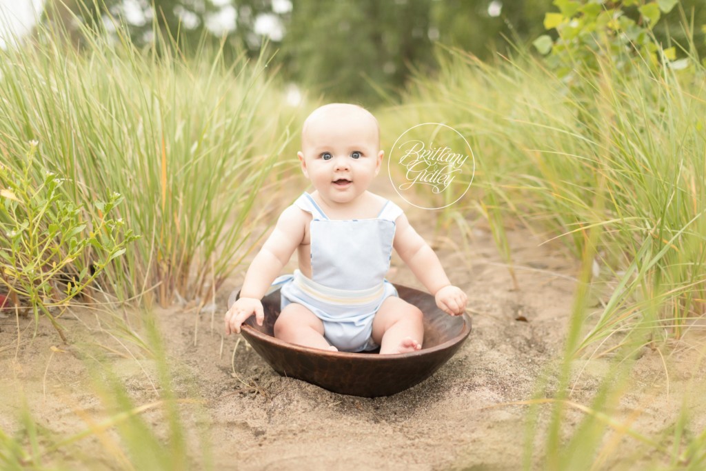 Beach Baby Photo Shoot | 6 Month Baby | Mentor Headlands Beach