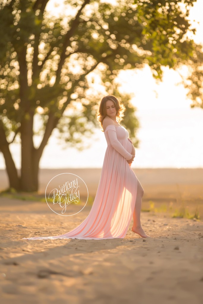 Beach Maternity | Edgewater Beach | Pregnancy Beach Pictures | Maternity Photography Inspiration | Maternity Gown | Golden Hour | Cleveland Ohio Maternity Photographer | Cleveland Ohio Pregnancy Photographer