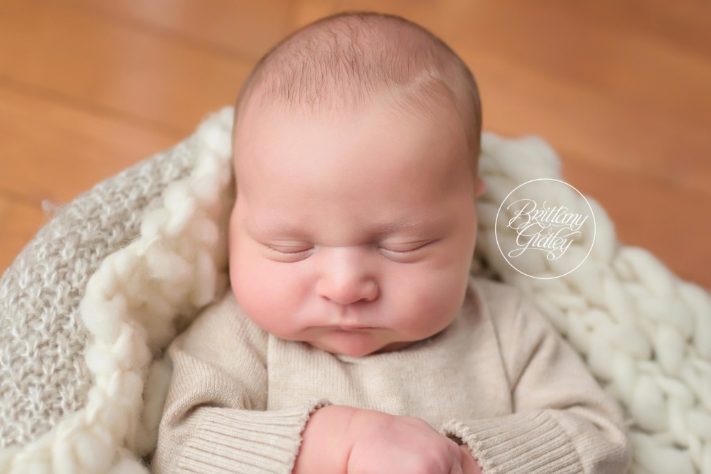 Avon Lake Newborn Photographer | Avon Lake Newborn Photography | Newborn Baby Boy | Newborn Baby | Sleepy Baby Pose | Brittany Gidley Photography LLC | Avon Lake, Ohio