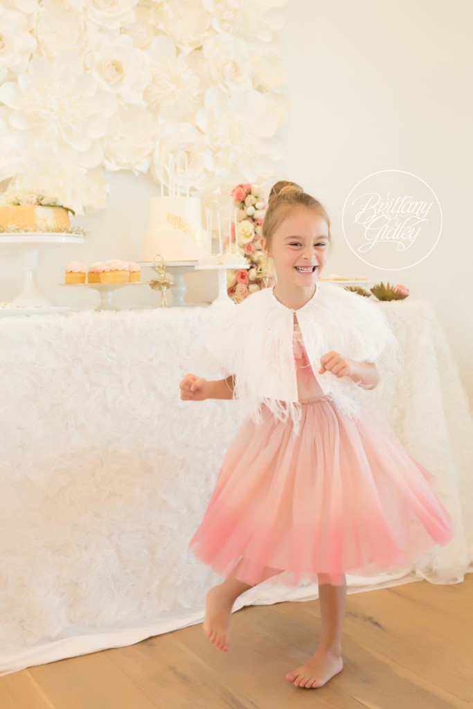 Pink and Gold Birthday Ideas | Ballerina Birthday Party | Swan Queen | Brittany Gidley Photography LLC