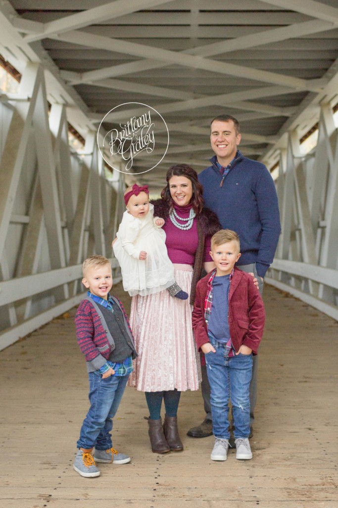 Akron Baby Photographer | 12 Month Baby Photo Shoot | Everett Road Covered Bridge