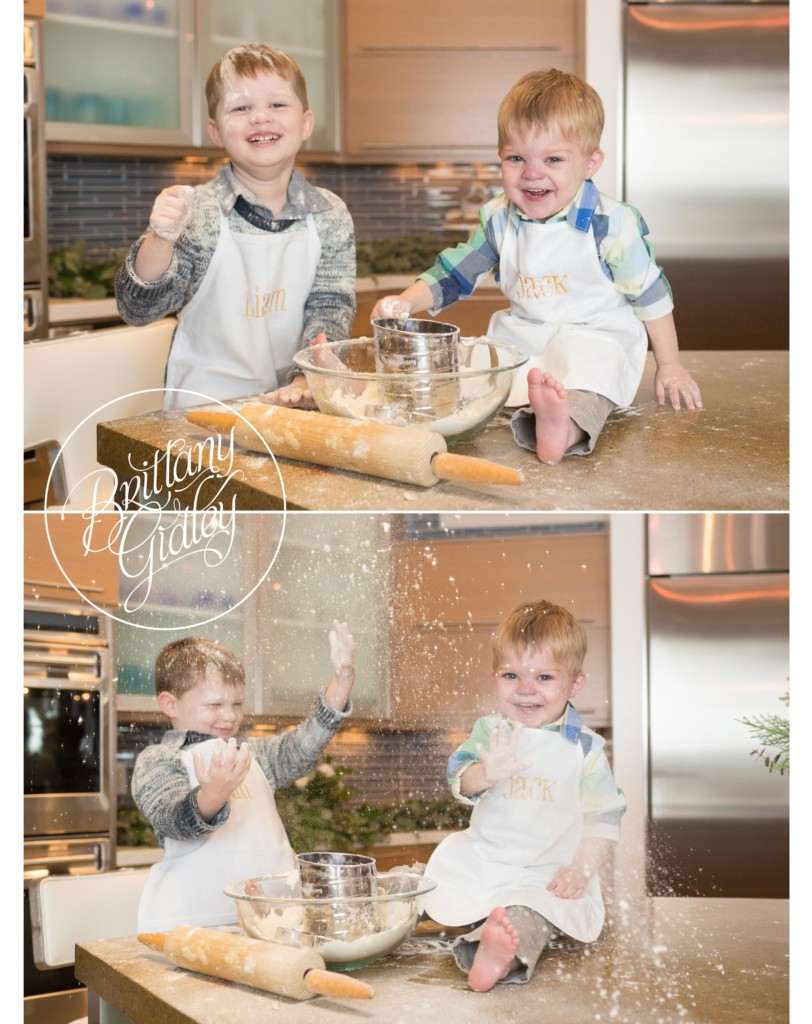 Making a Mess In the Kitchen Baking Christmas Cookies | Best Christmas Traditions For Children | Brittany Gidley Photography LLC