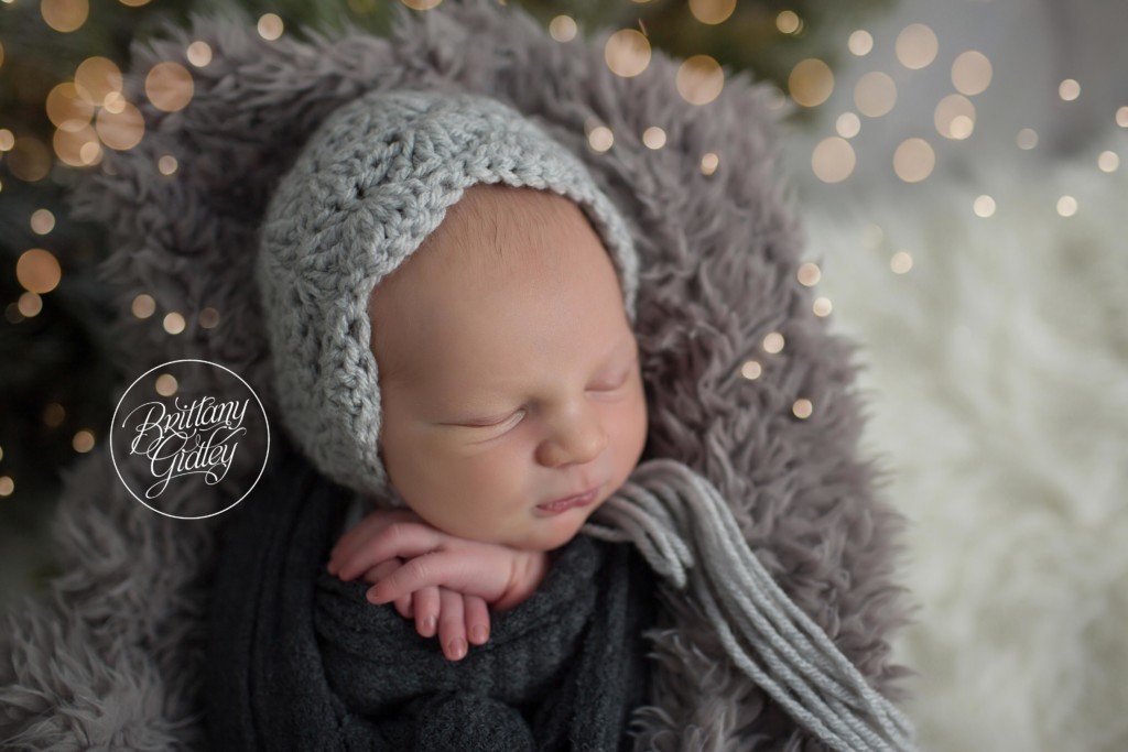 Christmas Newborn Photographer | Holiday Themed Newborn Photography Studio | Brittany Gidley Photography LLC