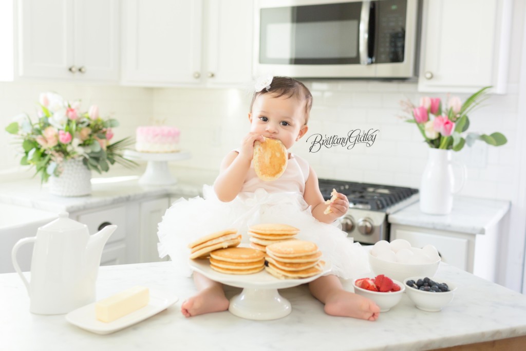 Pancake Perfection Dream Session | Pancake Cake Smash | New Jersey Baby Photographer | Pancake Photo Shoot | New Jersey Baby Photography