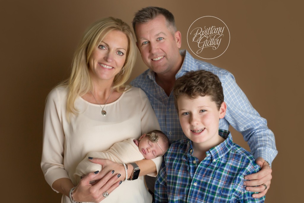 Bay Village Newborn Photographer | Bay Village Ohio Newborn Photography | Start With The Best | Newborn Baby Girl With Family