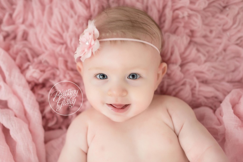 Cleveland Photography Studio | Pretty In Pink Session | Pretty In Pink Photo Shoot | 6 Month Old Baby Girl | Baby Photography Inspiration For Babies