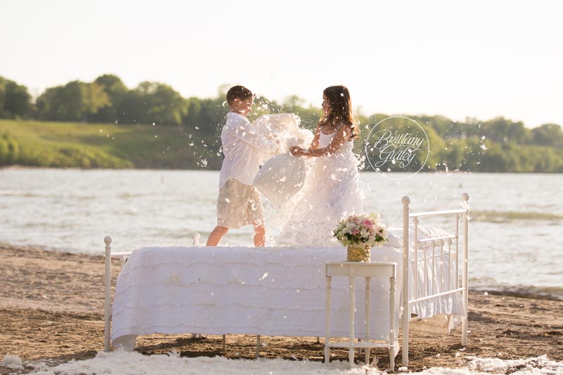 Pillow Fight Photo Shoot