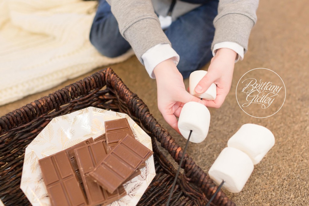 S'mores Themed Photo Shoot | Baby It's Cold Outside | Winter Photo Shoot Ideas