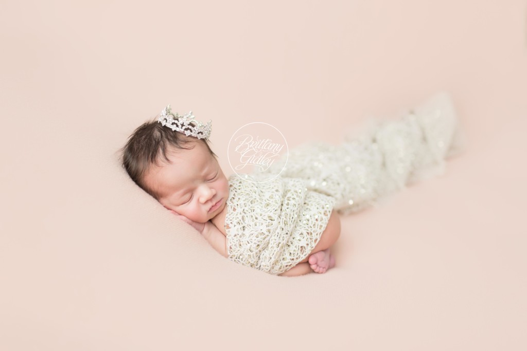 Newborn In Crown | Newborn Posing | Westlake Newborn Photographer | Westlake Ohio Photographer | Ohio Newborn Photography 