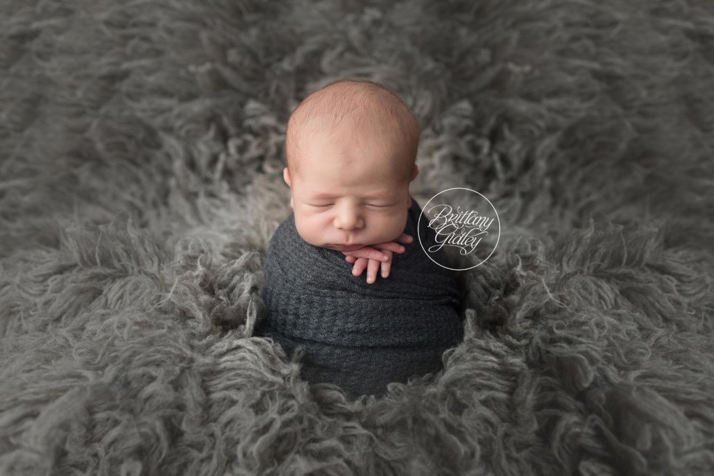 Potato Sack Pose | Newborn Baby Boy | Cleveland Ohio Newborn Photography