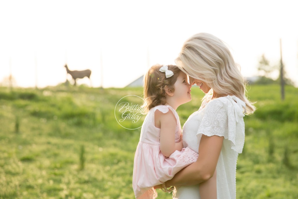 Mommy and Me Farm Themed Photo Shoot | Goat Photo Shoot | Child Photo Shoot With Animals | Brittany Gidley Photography LLC