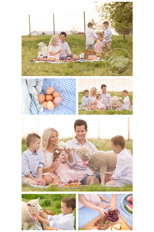 Farm Themed Photo Shoot | Lamb Photo Shoot | Child Photo Shoot With Farm Animals | Brittany Gidley Photography LLC