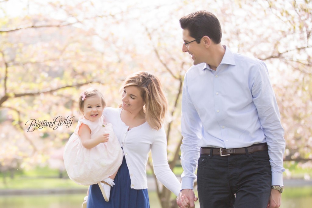 Cherry Blossom Baby Photography | Sophie 12 Months | Cleveland Museum of Art | Cherry Blossoms at Wade Oval