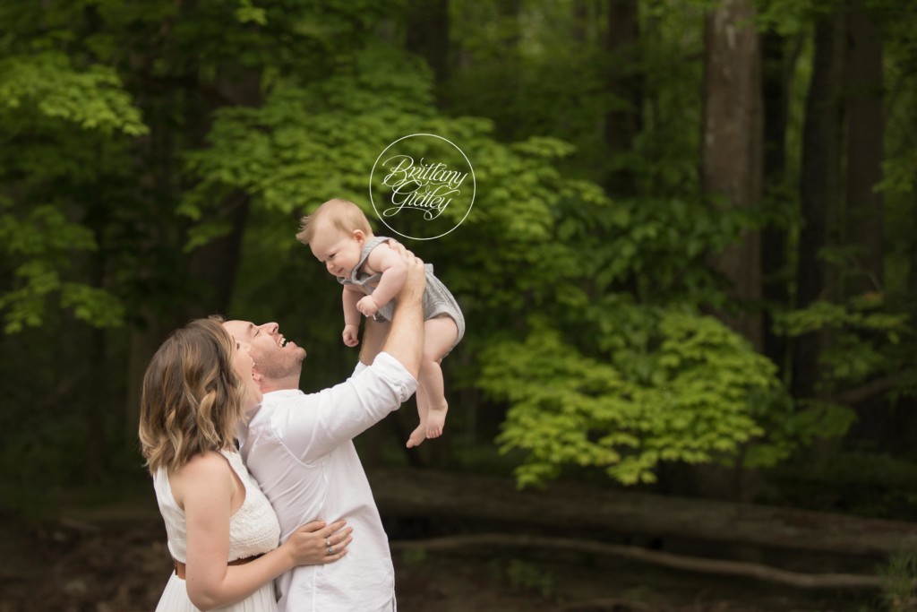 Brecksville Baby Photography | 6 Month Baby | Brecksville Creek | Cleveland Metroparks