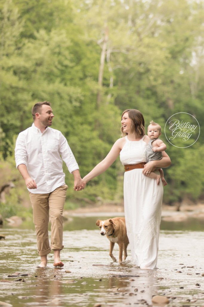 Brecksville Baby Photographer | 6 Month Baby | Brecksville Creek | Cleveland Metroparks