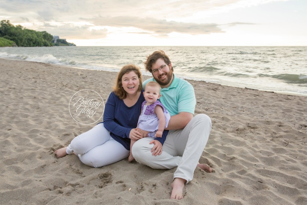 12 Month Baby Photo Shoot with Family | Edgewater Beach Photo Shoot | Family Photo Shoot in Cleveland Ohio