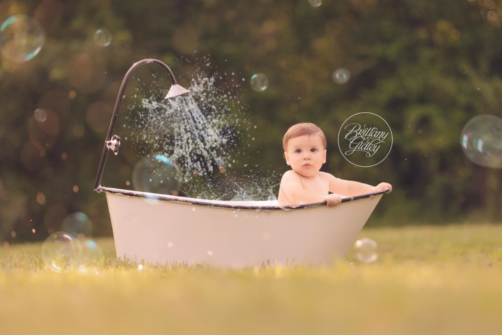 Baby Outside Bath Tub