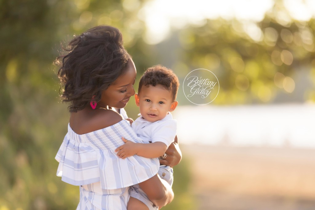 Mother and Son Posing | Edgewater Beach Photographer