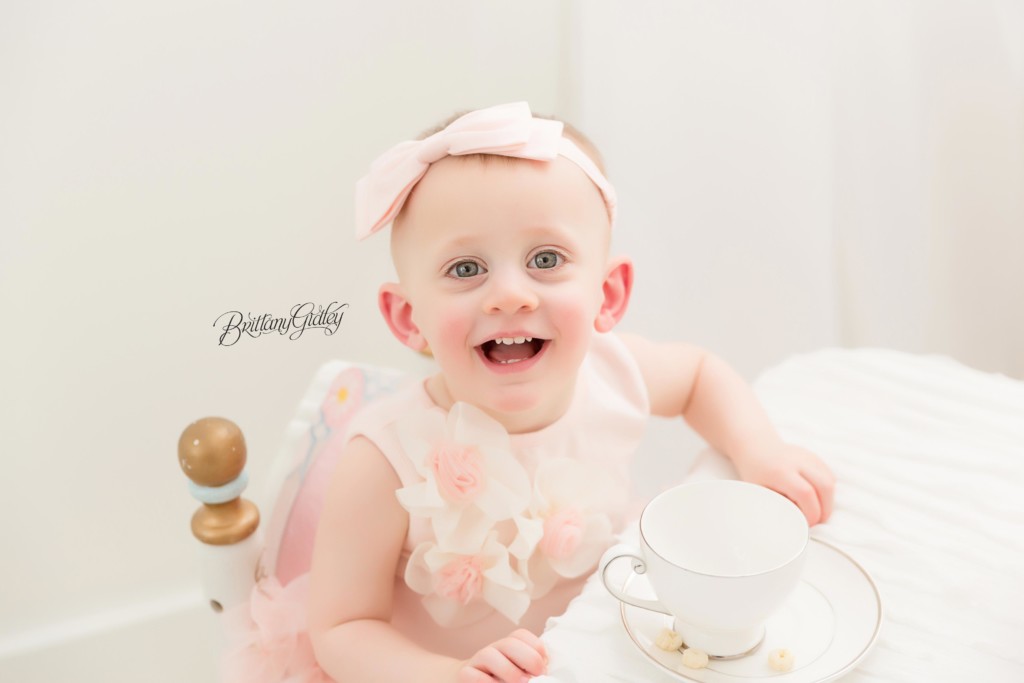 Cleveland Ohio Tea Party Photographer | Cleveland Cake Smash Photography Studio