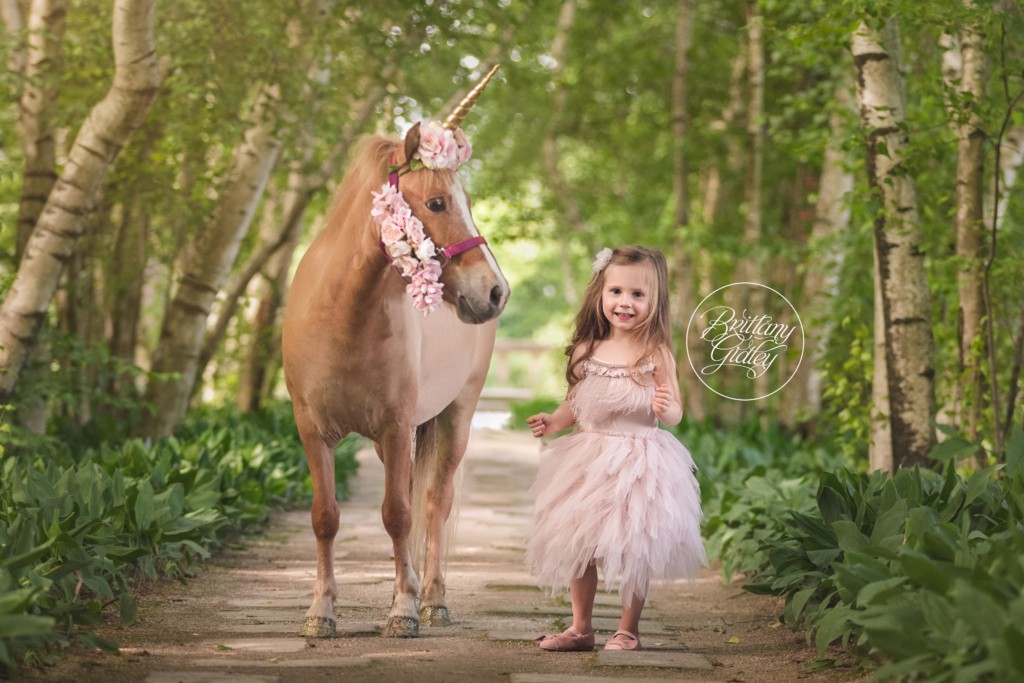 Unicorn Dream Session | Unicorn Photo Shoot | Dreamy Children's Photos | Start With The Best | Stan Hywet | Akron Family Photographer