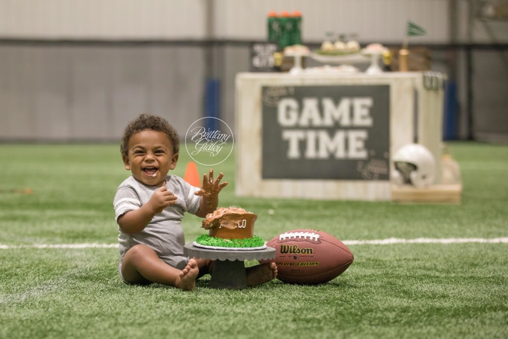 Football Themed Cake Smash