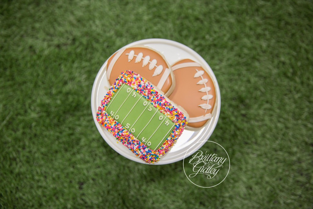 First Down Dream Session by Brittany Gidley Photography LLC | Football Cookies | Pittsburgh Baby Photographer | Celebrity Photographer | Celebrity Photography | Celebrity Baby Photographer