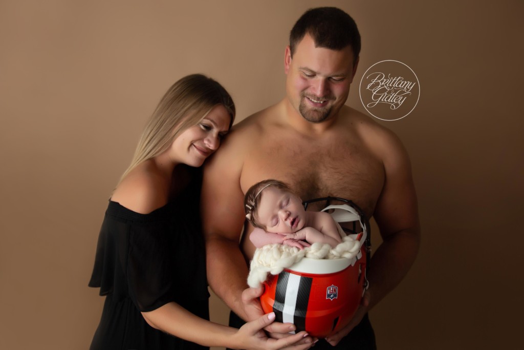 Football Newborn Photos | Cleveland Browns